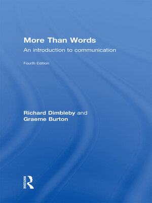 cover image of More Than Words